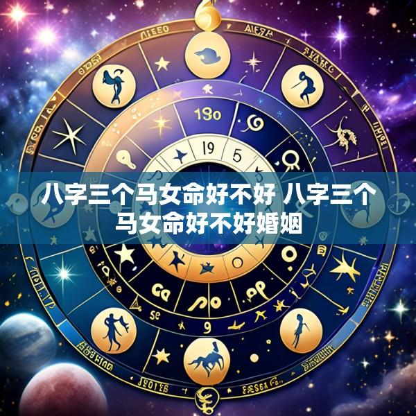 八字三个马女命好不好 八字三个马女命好不好婚姻