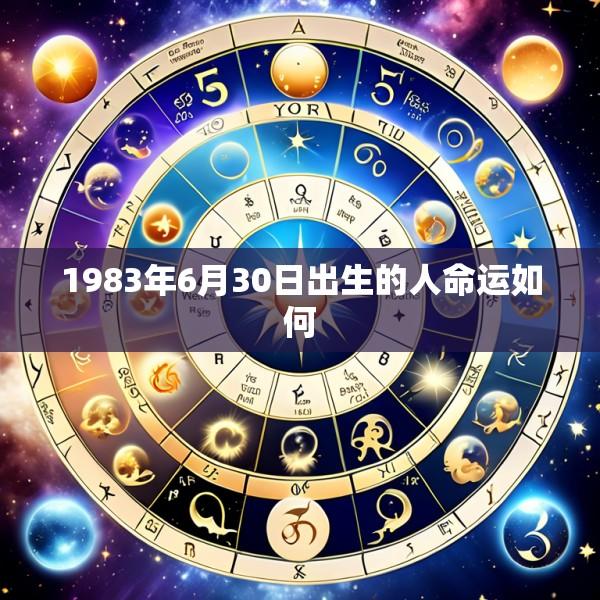 1983年6月30日出生的人命运如何