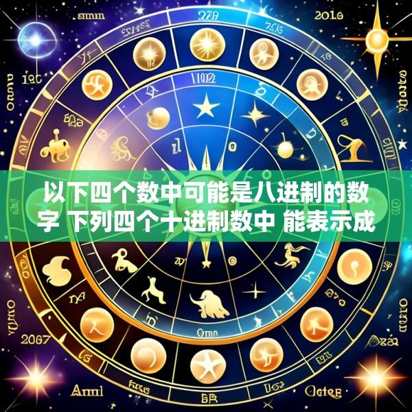 以下四个数中可能是八进制的数字 下列四个十进制数中 能表示成八位二进制数的是