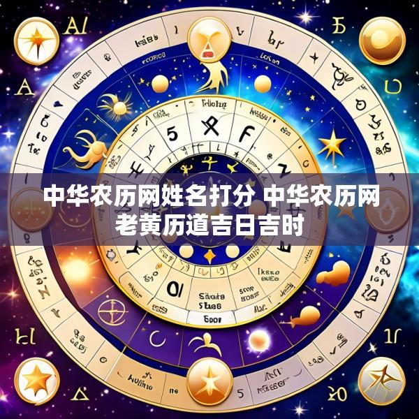 中华农历网姓名打分 中华农历网老黄历道吉日吉时