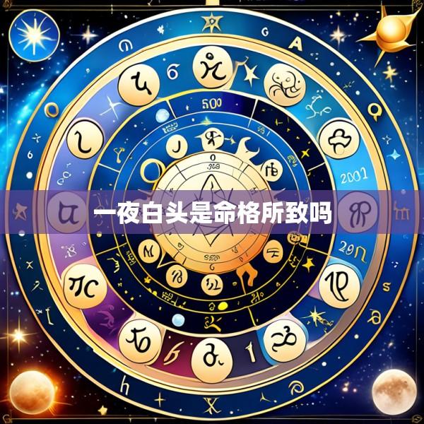 一夜白头是命格所致吗