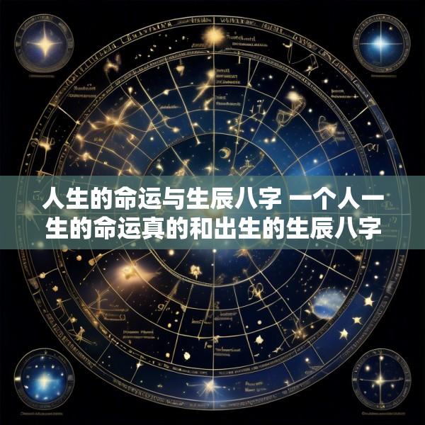 人生的命运与生辰八字 一个人一生的命运真的和出生的生辰八字有关吗
