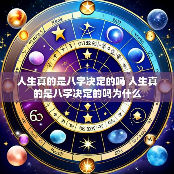 人生真的是八字决定的吗 人生真的是八字决定的吗为什么