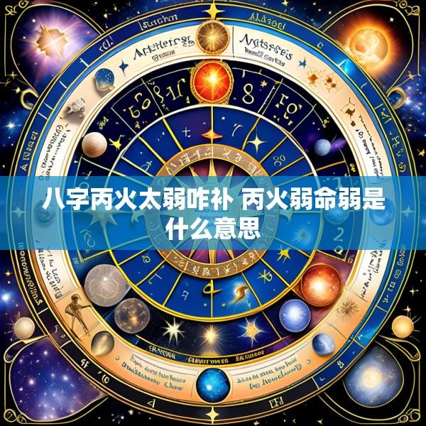 八字丙火太弱咋补 丙火弱命弱是什么意思