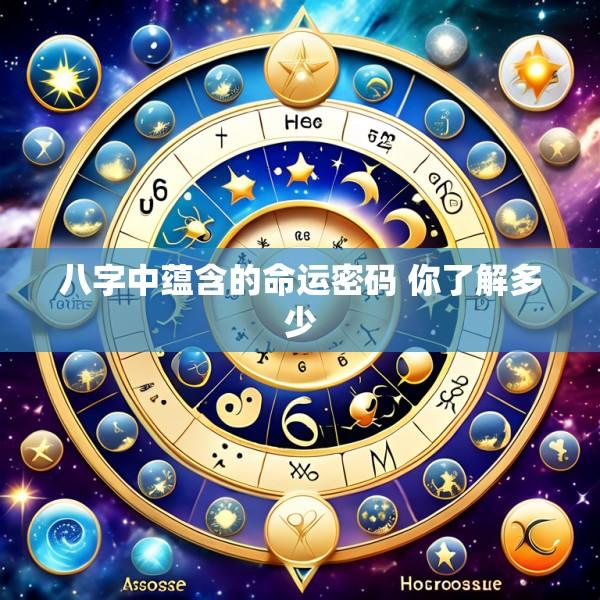八字中蕴含的命运密码 你了解多少