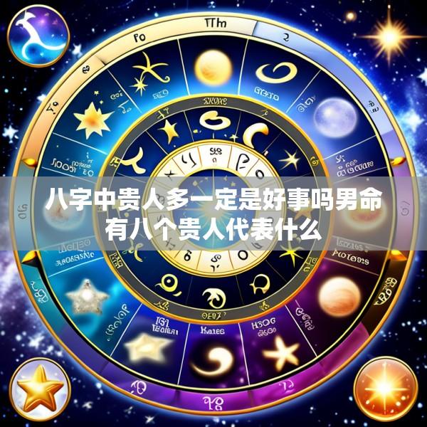 八字中贵人多一定是好事吗男命有八个贵人代表什么