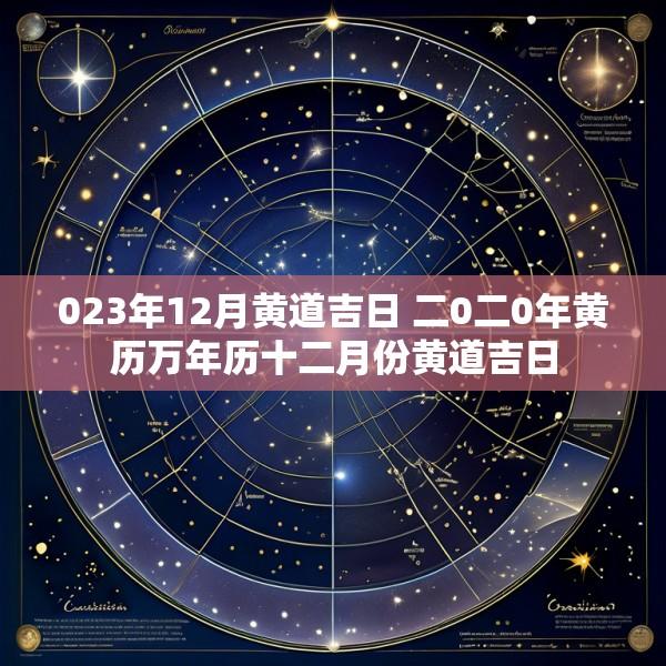 023年12月黄道吉日 二0二0年黄历万年历十二月份黄道吉日