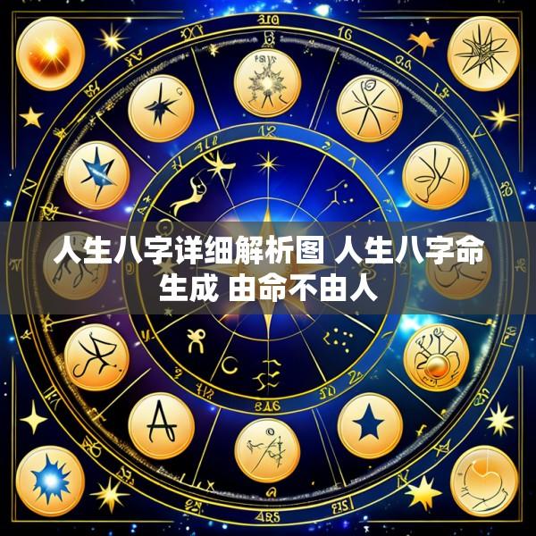 人生八字详细解析图 人生八字命生成 由命不由人