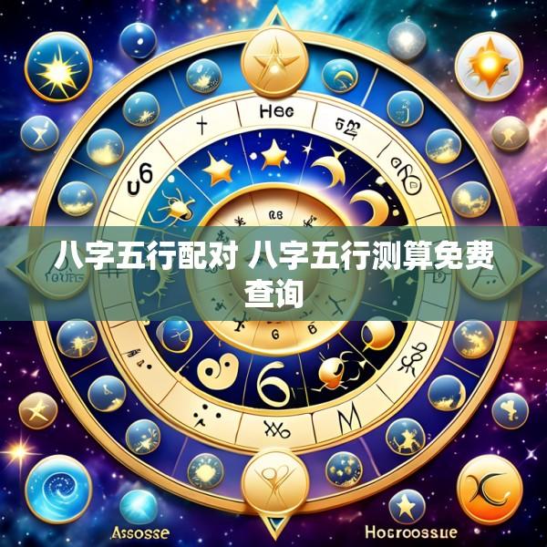 八字五行配对 八字五行测算免费查询