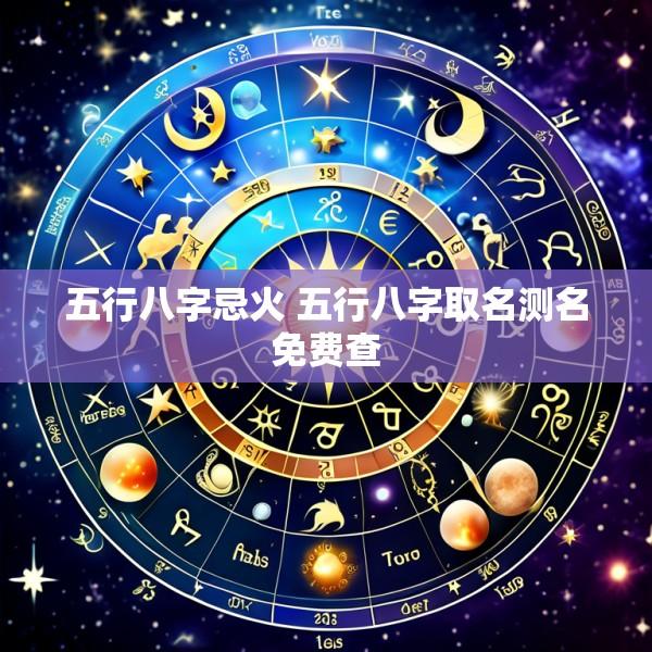 五行八字忌火 五行八字取名测名免费查