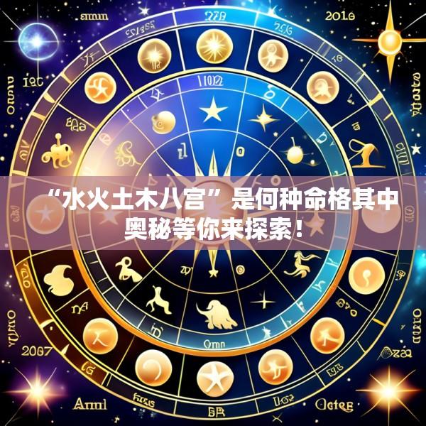 “水火土木八宫”是何种命格其中奥秘等你来探索！