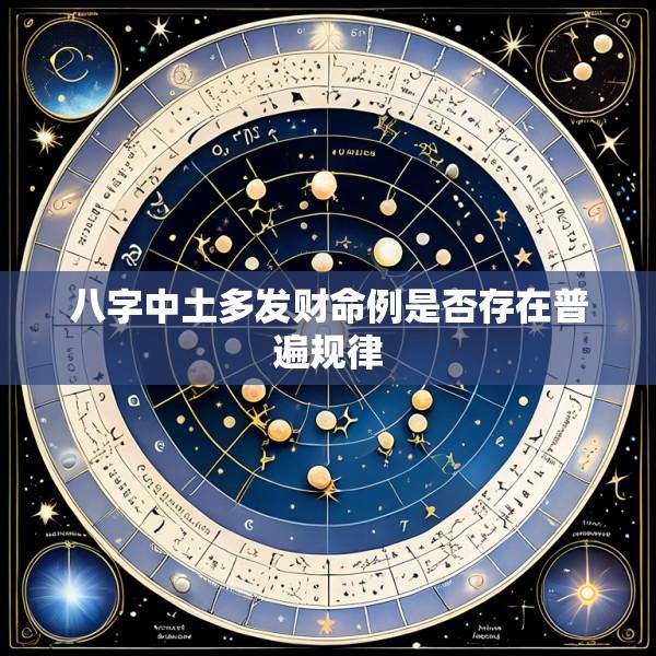 八字中土多发财命例是否存在普遍规律