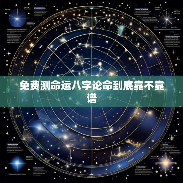 免费测命运八字论命到底靠不靠谱