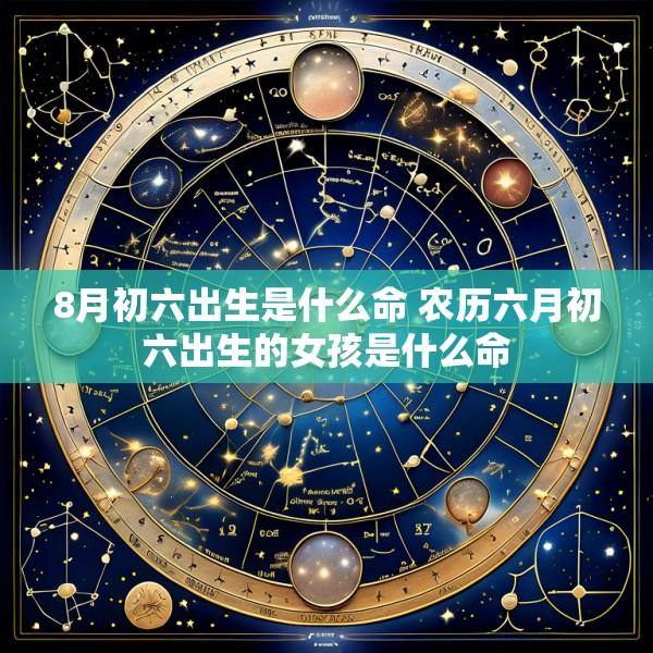8月初六出生是什么命 农历六月初六出生的女孩是什么命