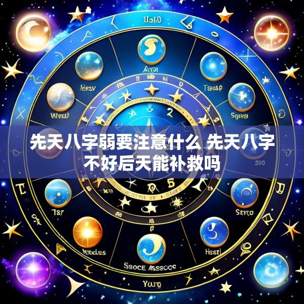 先天八字弱要注意什么 先天八字不好后天能补救吗