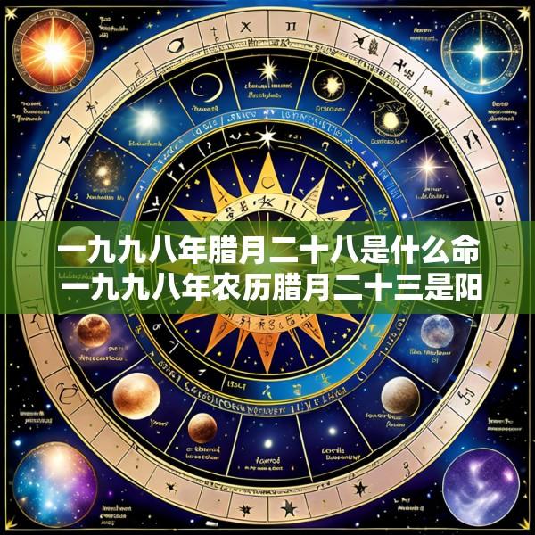 一九九八年腊月二十八是什么命 一九九八年农历腊月二十三是阳历多少号