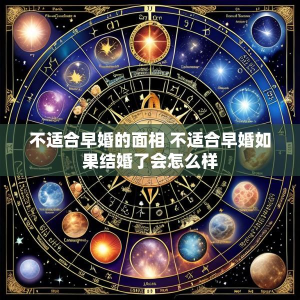 不适合早婚的面相 不适合早婚如果结婚了会怎么样