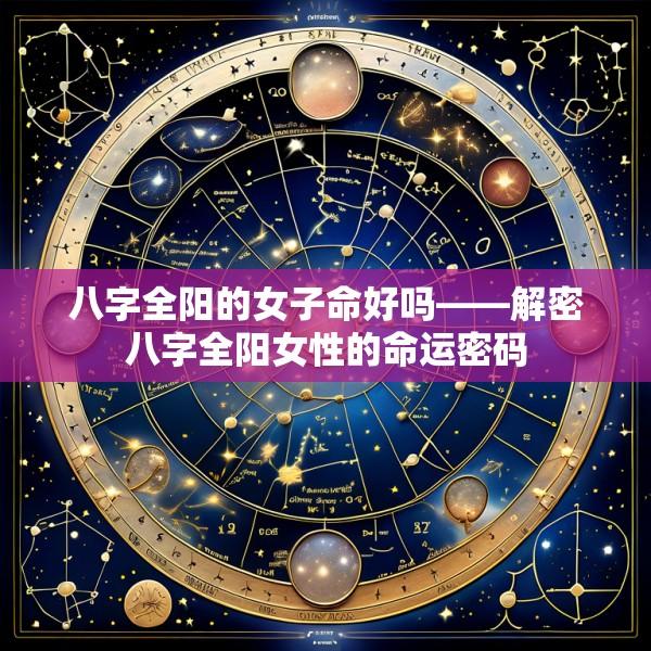 八字全阳的女子命好吗——解密八字全阳女性的命运密码