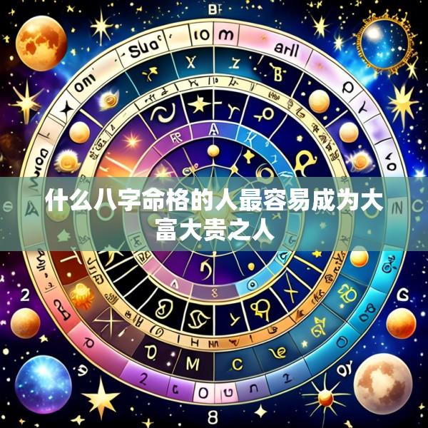 什么八字命格的人最容易成为大富大贵之人
