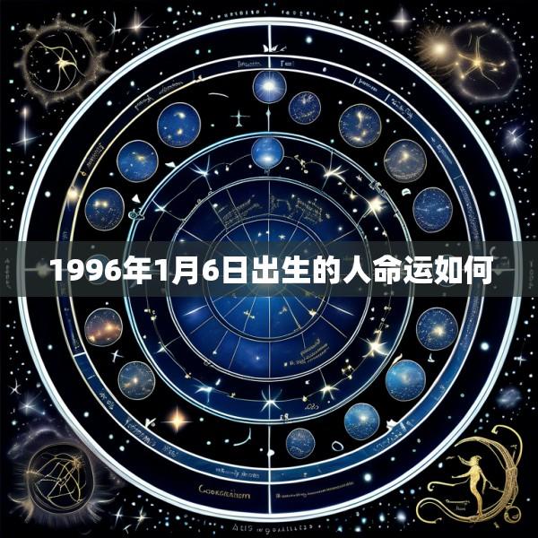 1996年1月6日出生的人命运如何