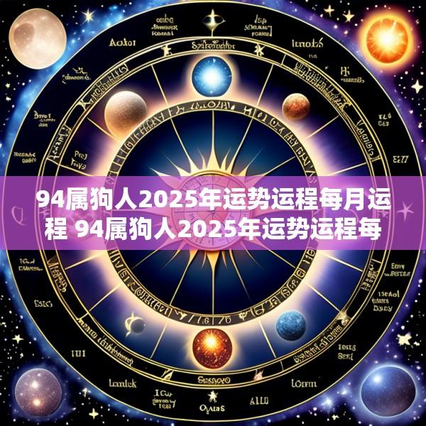 94属狗人2025年运势运程每月运程 94属狗人2025年运势运程每月运程如何