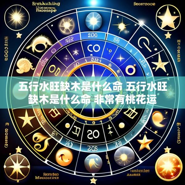 五行水旺缺木是什么命 五行水旺缺木是什么命 非常有桃花运
