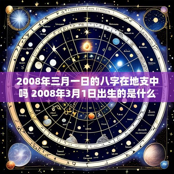 2008年三月一日的八字在地支中吗 2008年3月1日出生的是什么星座