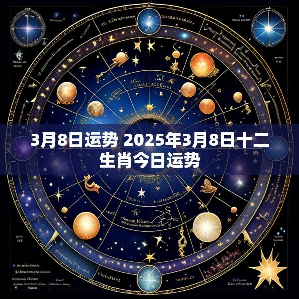 3月8日运势 2025年3月8日十二生肖今日运势