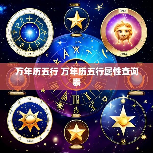 万年历五行 万年历五行属性查询表
