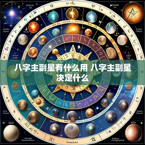 八字主副星有什么用 八字主副星决定什么
