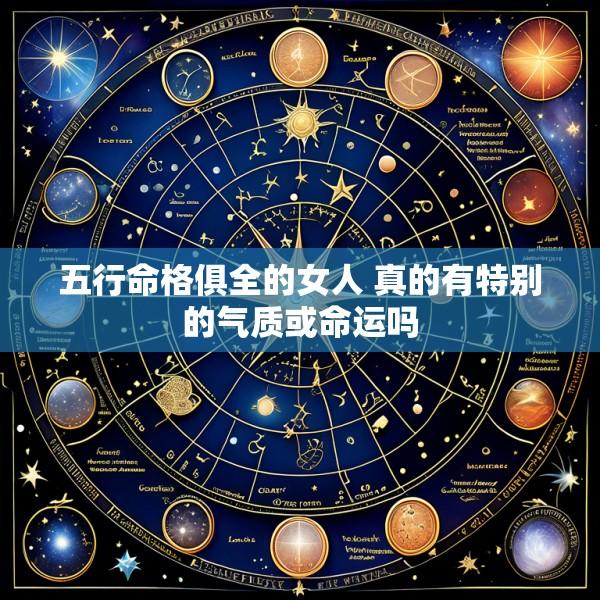 五行命格俱全的女人 真的有特别的气质或命运吗