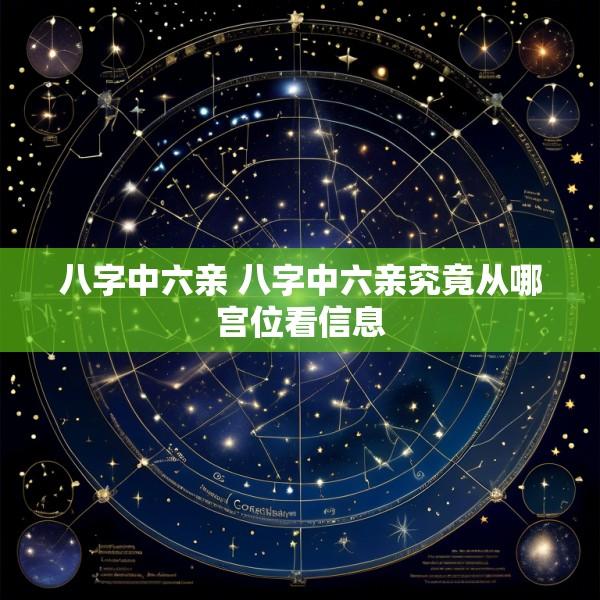 八字中六亲 八字中六亲究竟从哪宫位看信息