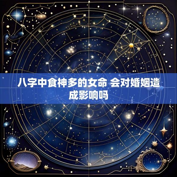 八字中食神多的女命 会对婚姻造成影响吗