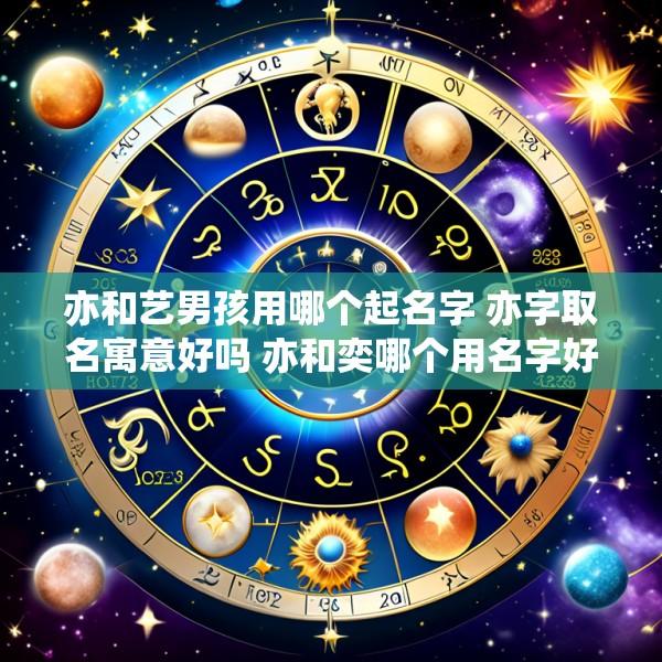 亦和艺男孩用哪个起名字 亦字取名寓意好吗 亦和奕哪个用名字好