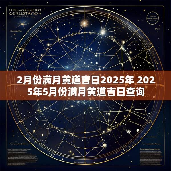 2月份满月黄道吉日2025年 2025年5月份满月黄道吉日查询