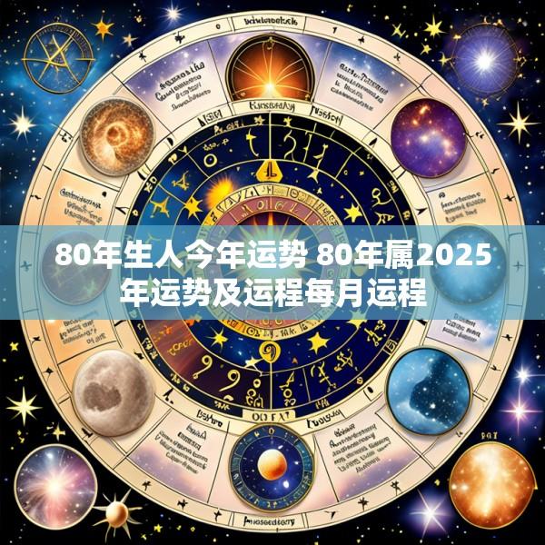 80年生人今年运势 80年属2025年运势及运程每月运程