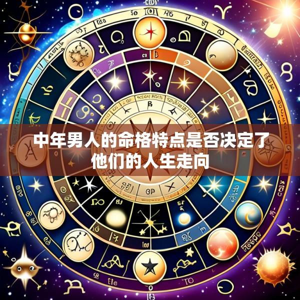 中年男人的命格特点是否决定了他们的人生走向
