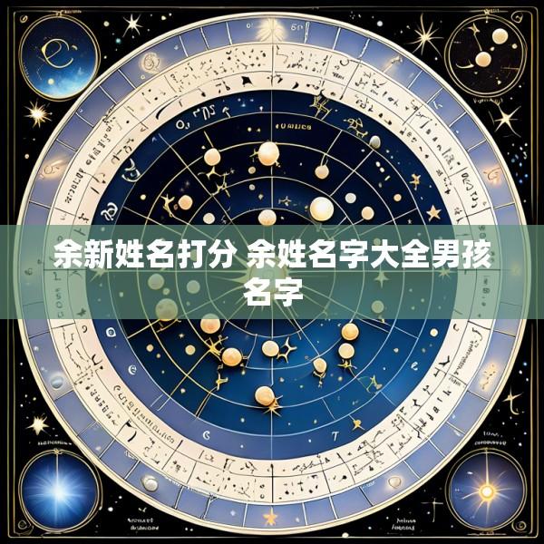 余新姓名打分 余姓名字大全男孩名字