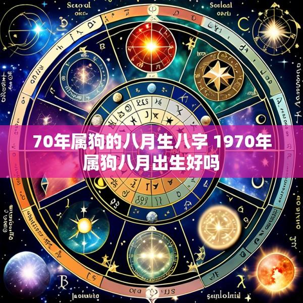 70年属狗的八月生八字 1970年属狗八月出生好吗