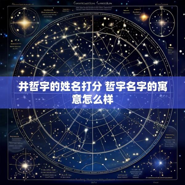 井哲宇的姓名打分 哲宇名字的寓意怎么样