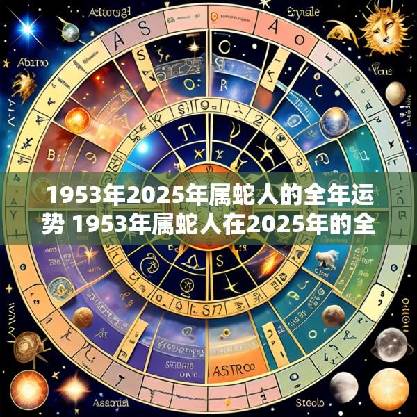 1953年2025年属蛇人的全年运势 1953年属蛇人在2025年的全年运势