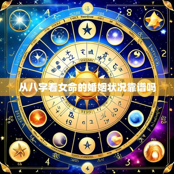 从八字看女命的婚姻状况靠谱吗