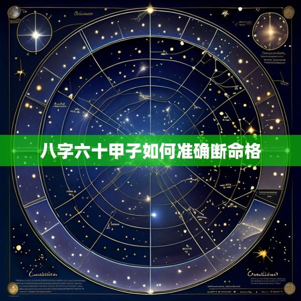 八字六十甲子如何准确断命格