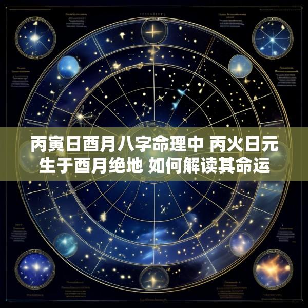 丙寅日酉月八字命理中 丙火日元生于酉月绝地 如何解读其命运