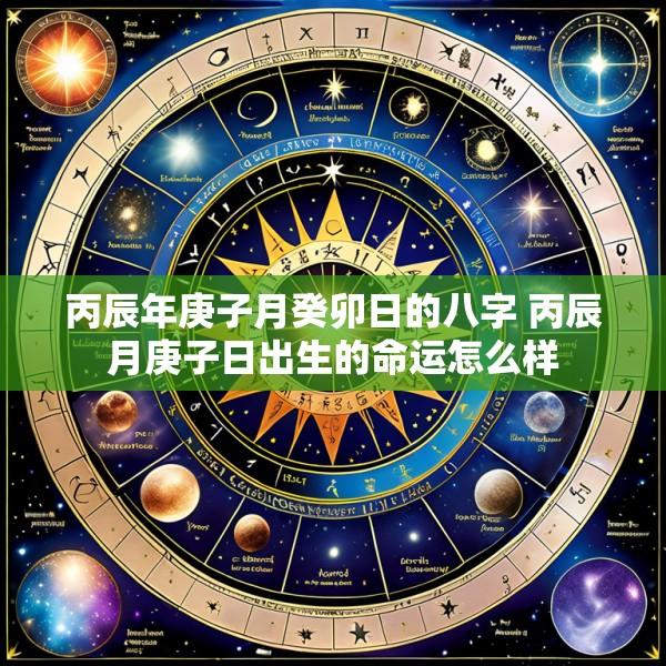 丙辰年庚子月癸卯日的八字 丙辰月庚子日出生的命运怎么样