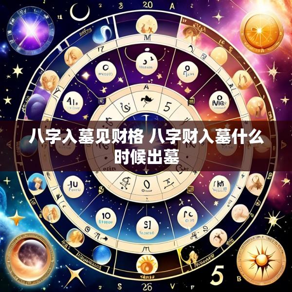 八字入墓见财格 八字财入墓什么时候出墓