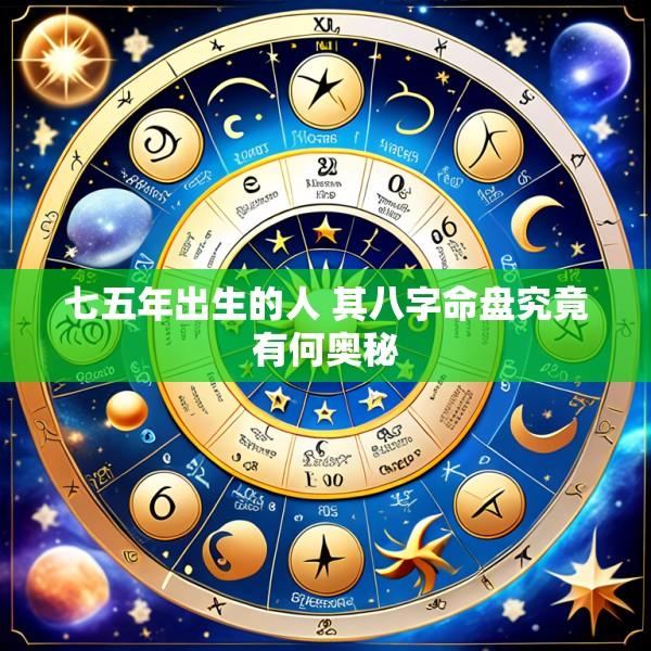 七五年出生的人 其八字命盘究竟有何奥秘