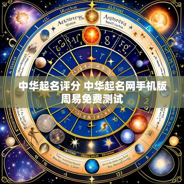 中华起名评分 中华起名网手机版周易免费测试
