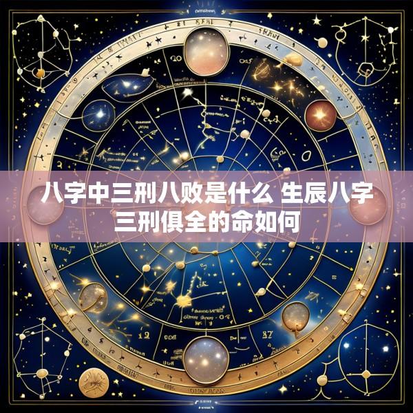 八字中三刑八败是什么 生辰八字三刑俱全的命如何