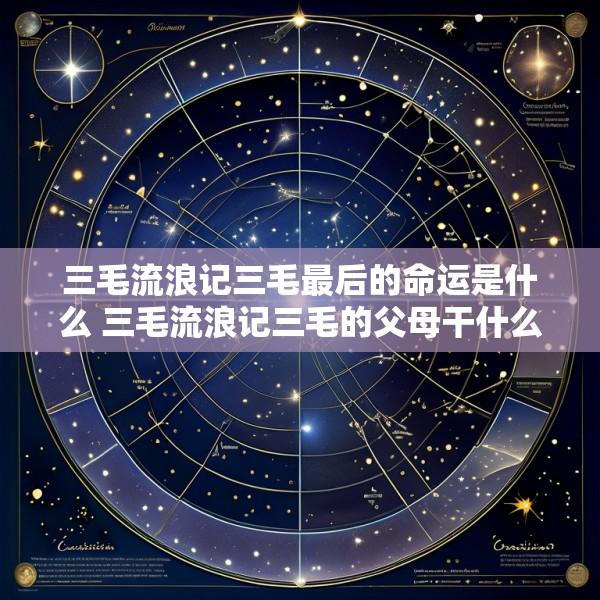 三毛流浪记三毛最后的命运是什么 三毛流浪记三毛的父母干什么去了